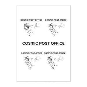 Cosmic Post Office Astronaut OG Sticker Sheet